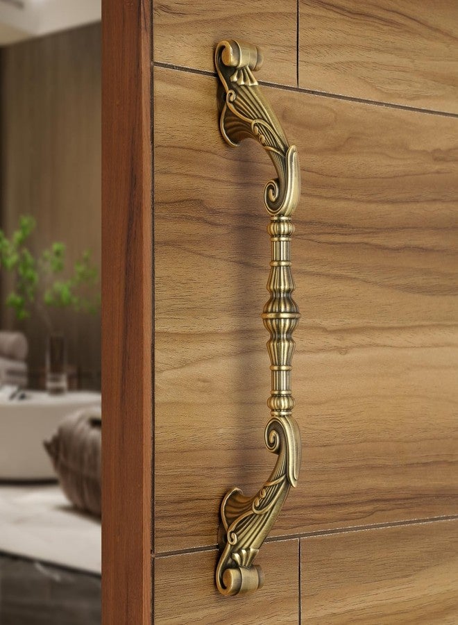 LAPO Dhanush Door Handles for Main Door | Main Door Handle | Wooden & Glass Door Handle(14 Inches-Pack of 1) Antique Finish | 3 Years Warranty - Image 1